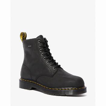 Dr Martens 1460 Waterproof Lace Up - Cierne Cizmy Panske, D033SK